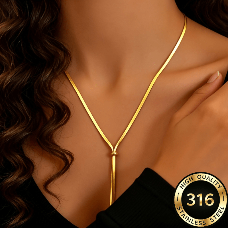 Women's Light Luxury Y-Shaped Long Necklace